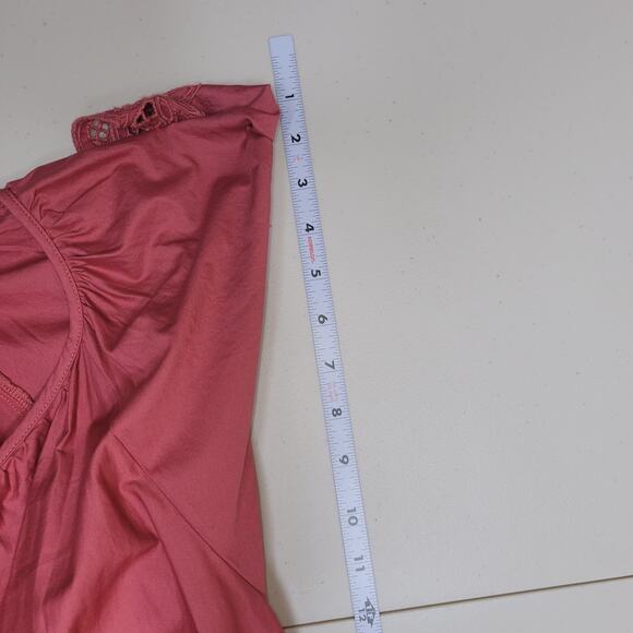 Old Navy Dress Size 2X Midi Prairie Boho Cottagecore V Neck Waist Defining - Picture 9 of 11